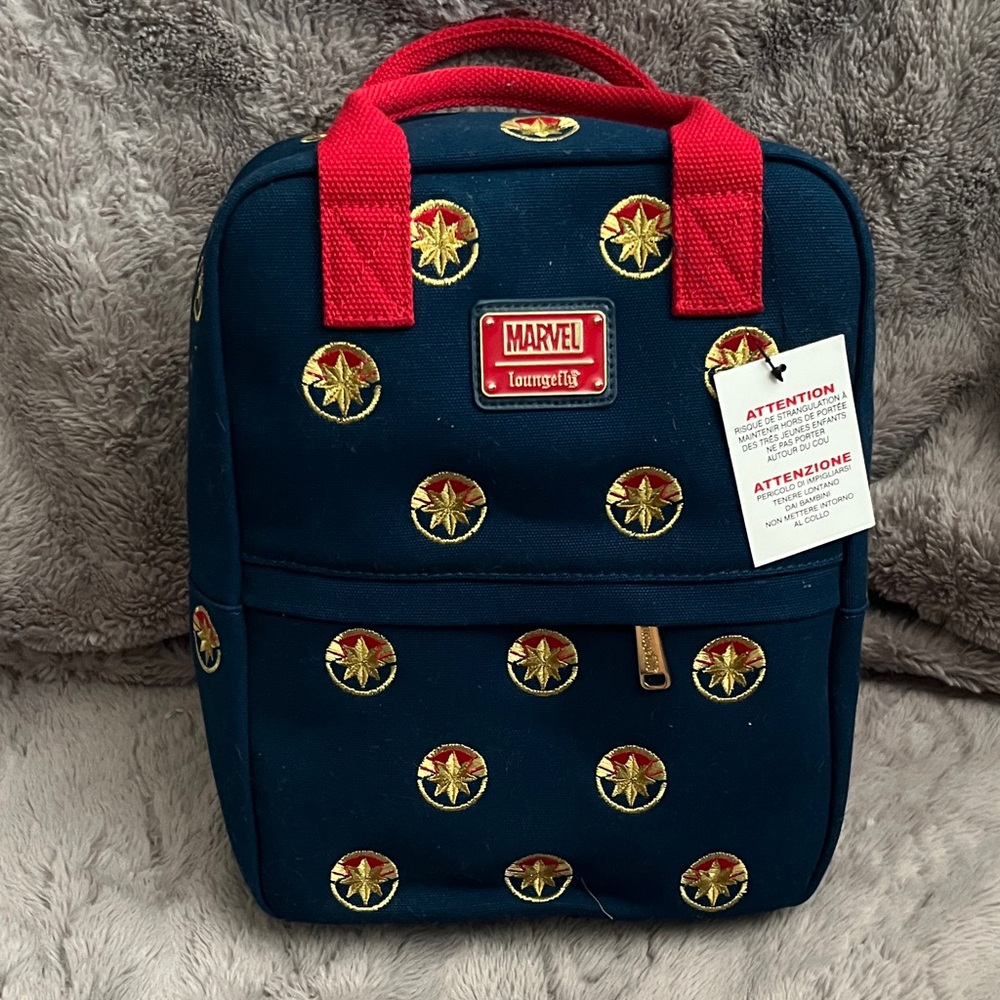 Loungefly Marvel Navy and Red Backpack
